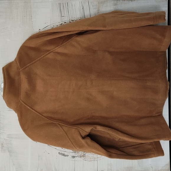 New BR Brushed Short Jacket Camel Size L - Picture 10 of 11